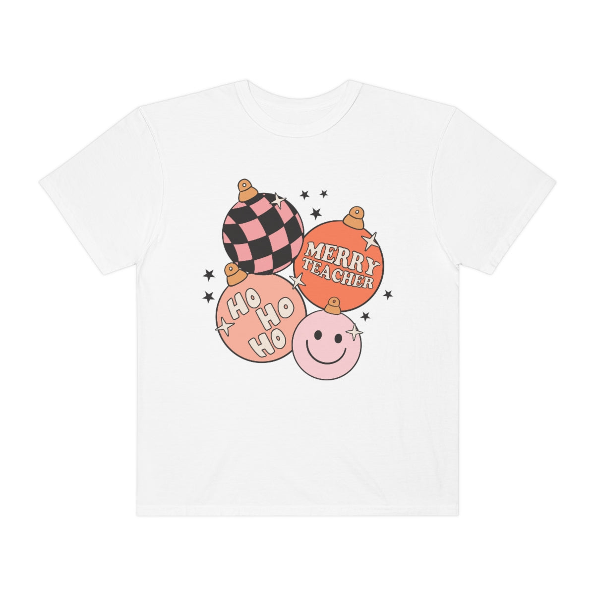 Merry Teacher Ornaments Comfort Colors T-Shirt
