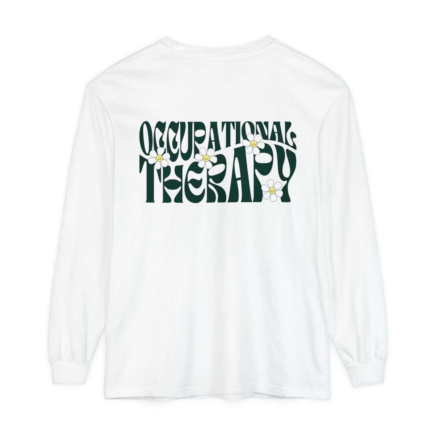 OT Retro Daisy Long Sleeve Comfort Colors T-shirt