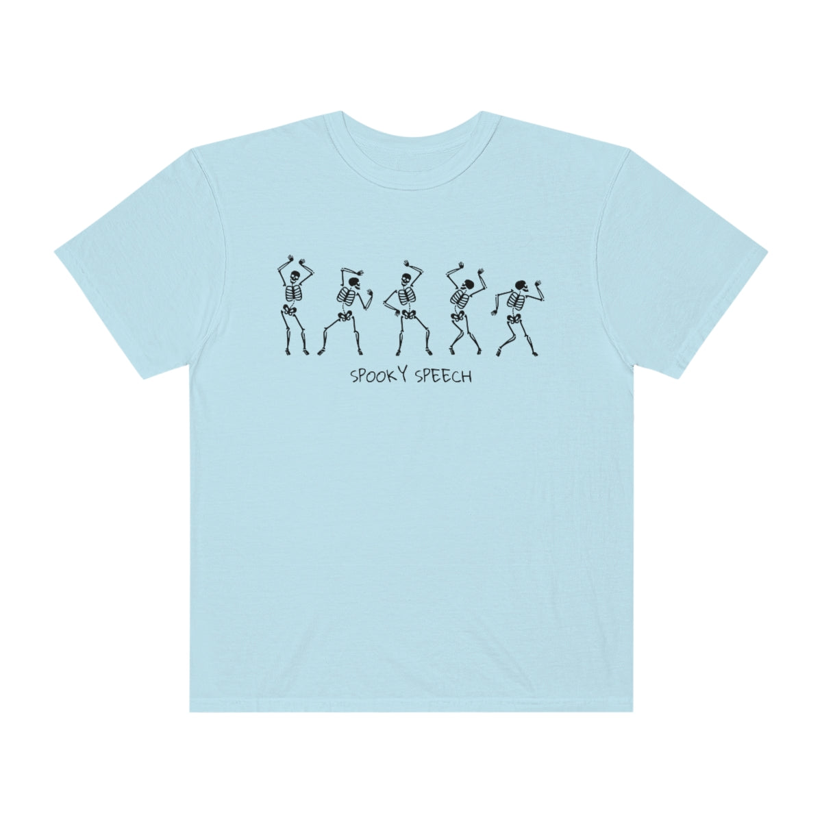 Spooky Speech Skeletons Comfort Colors T-Shirt