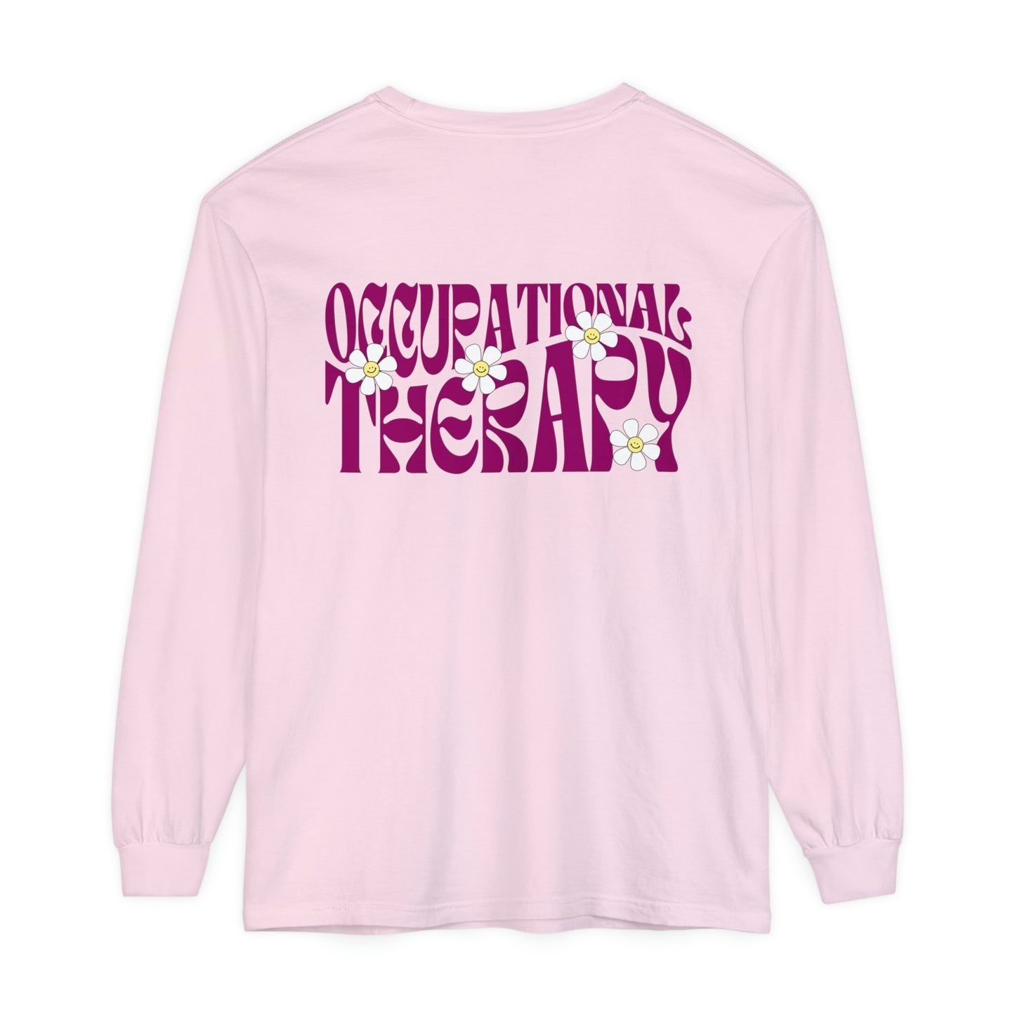 OT Retro Daisy Long Sleeve Comfort Colors T-shirt