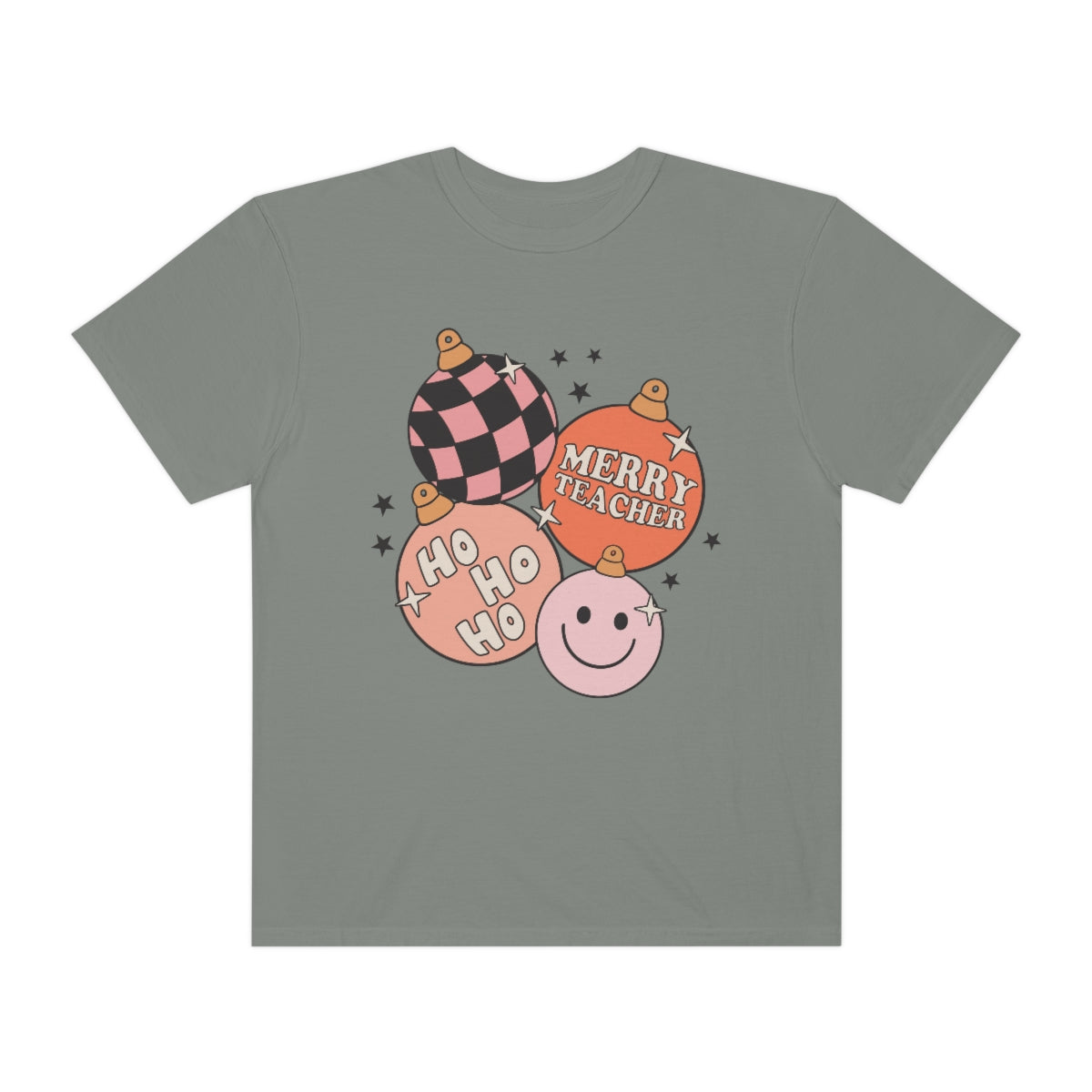 Merry Teacher Ornaments Comfort Colors T-Shirt