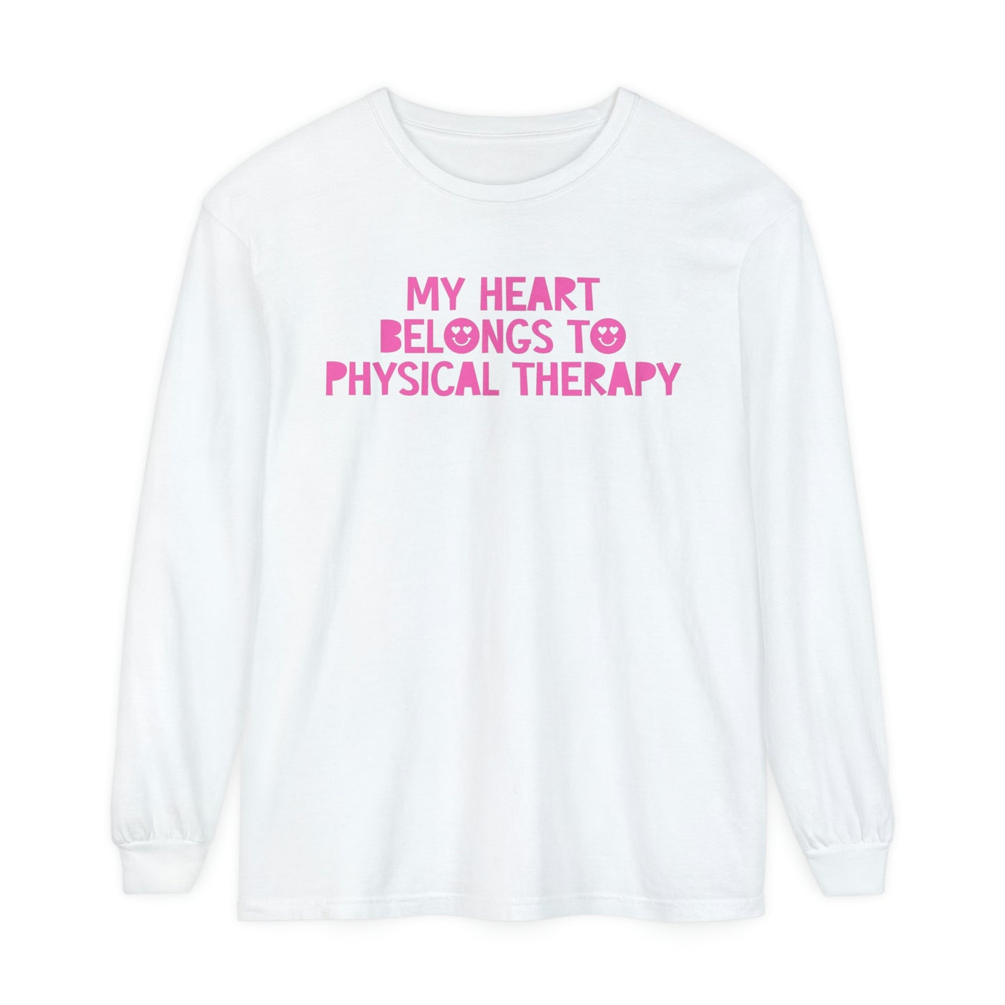 My Heart Belongs to PT Long Sleeve Comfort Colors T-Shirt