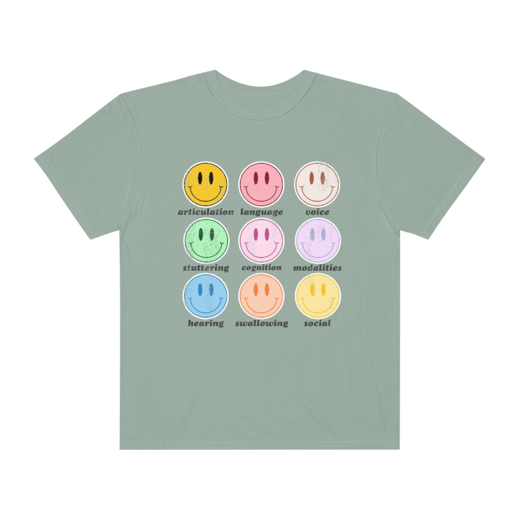Retro Distressed Speech Scope Comfort Colors T-Shirt