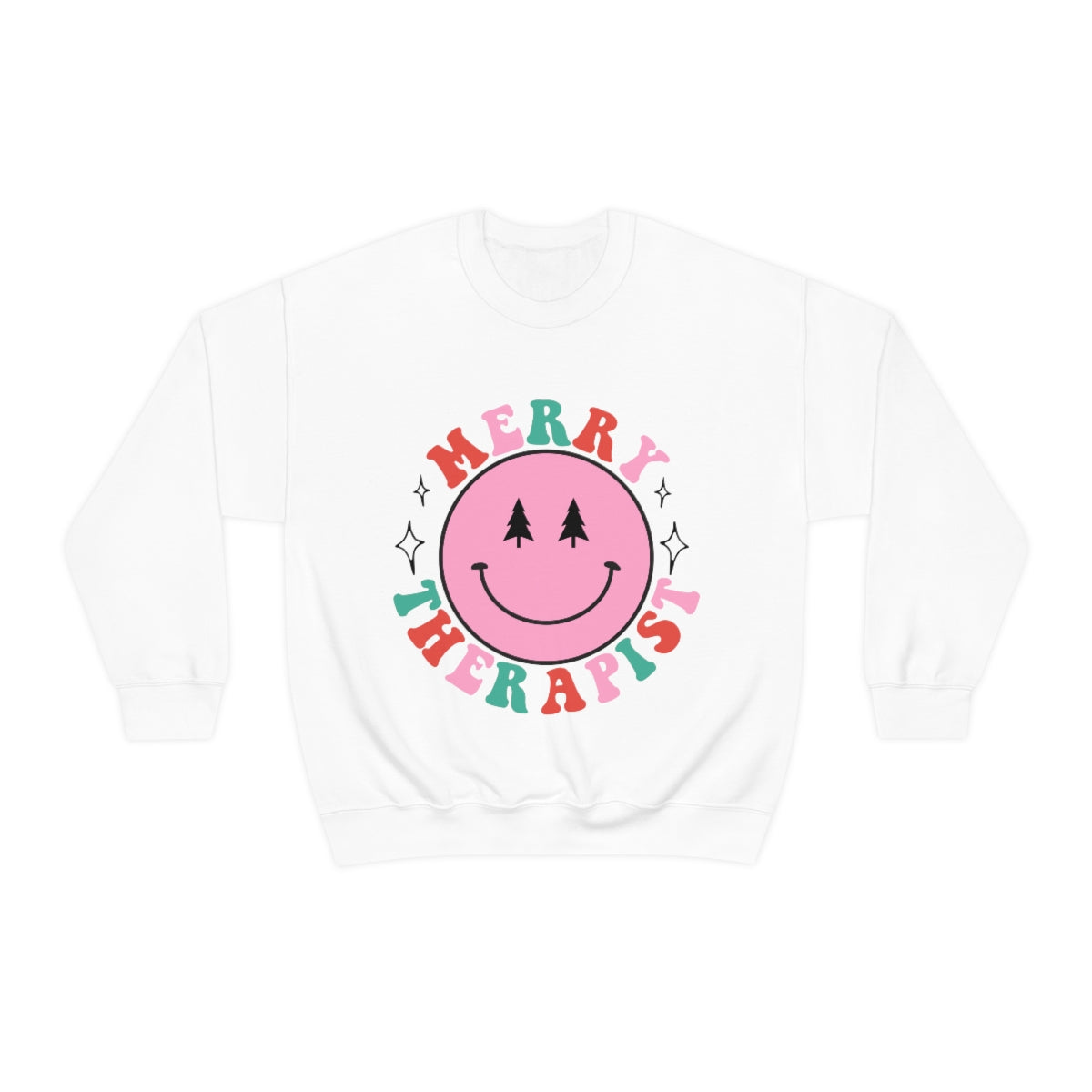 Merry Therapist Smile Crewneck Sweatshirt
