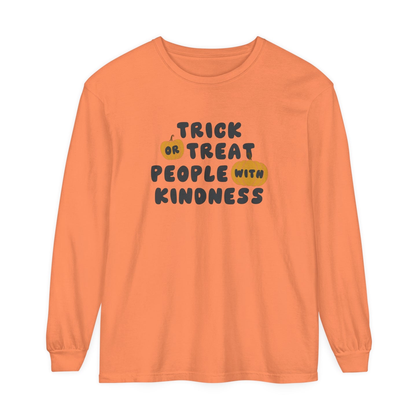 Trick or Treat Kindness Long Sleeve Comfort Colors T-Shirt