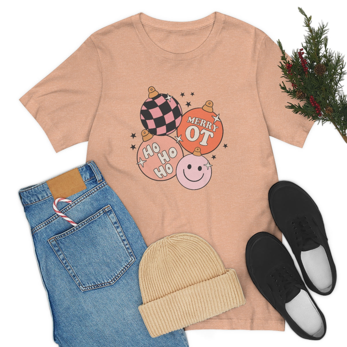 Merry OT Ornaments Jersey T-Shirt