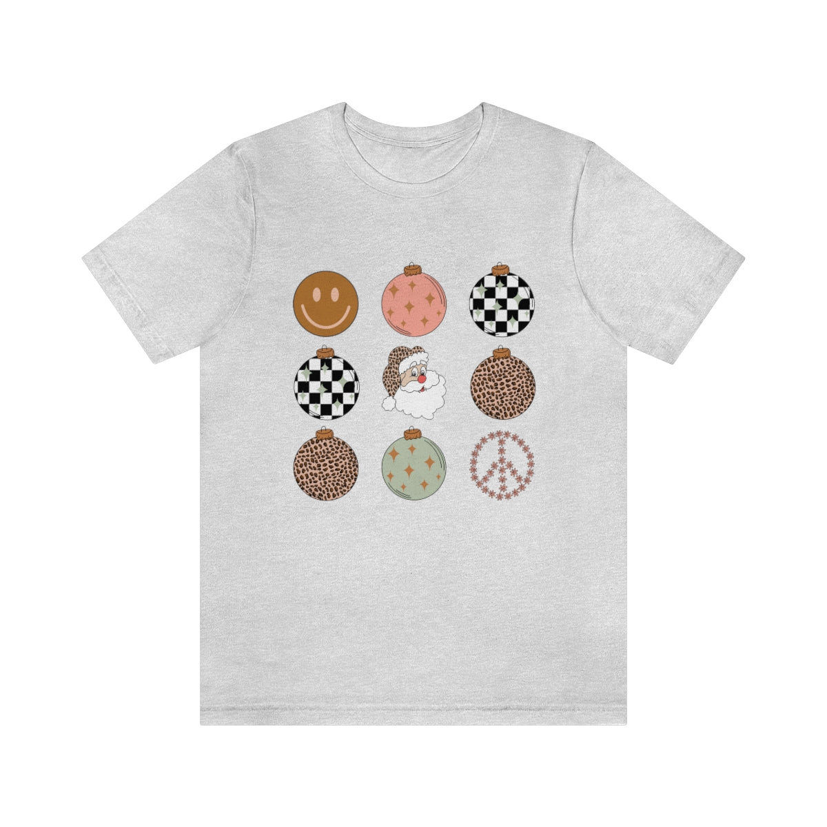 Retro Holiday Ornaments Jersey T-Shirt