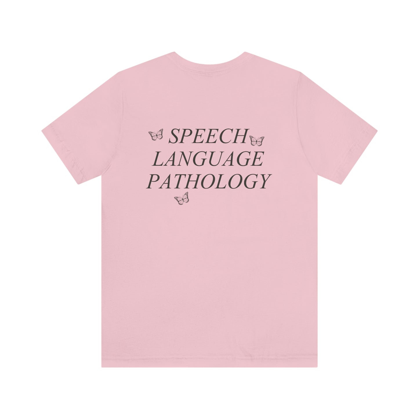 Speech Path Butterflies Jersey T-Shirt | Front and Back Print