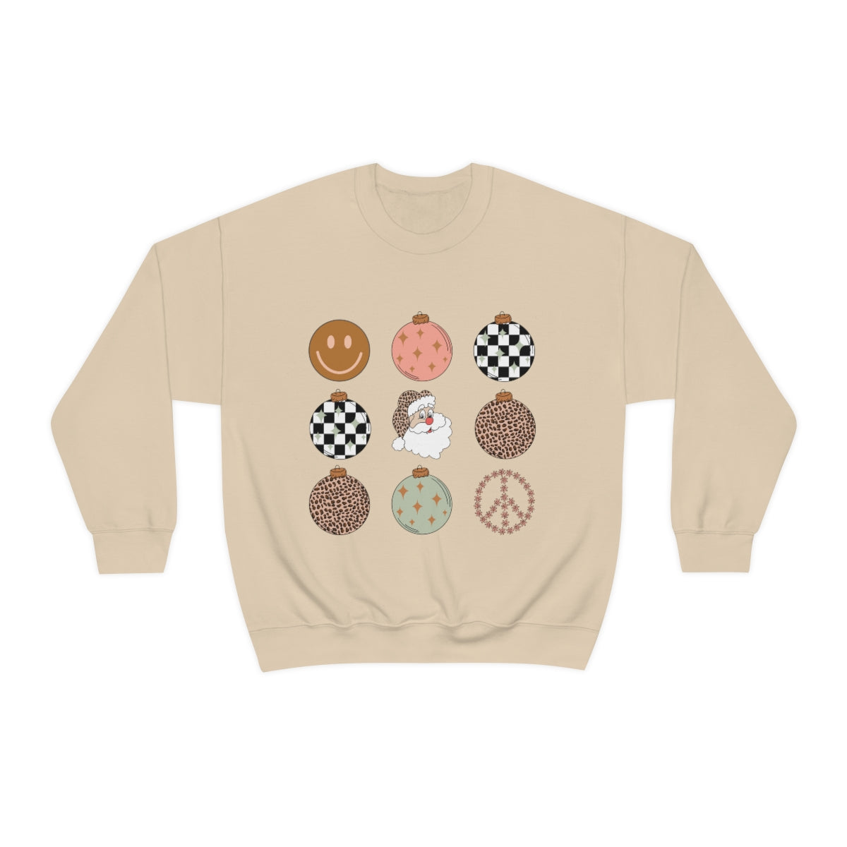Retro Holiday Ornaments Crewneck Sweatshirt