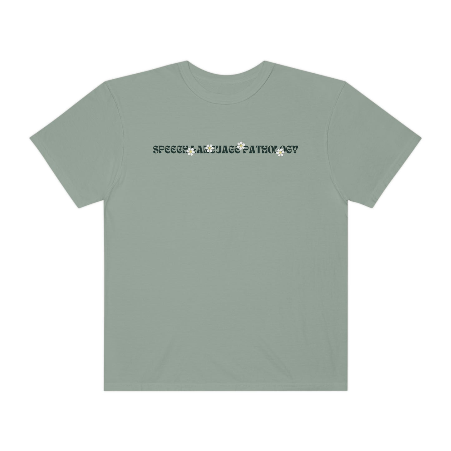 Speech Retro Daisy Comfort Colors T-Shirt | Front and Back Print