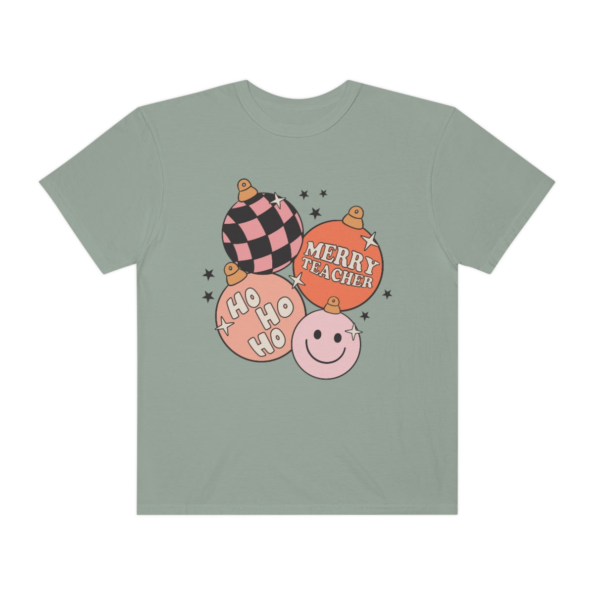 Merry Teacher Ornaments Comfort Colors T-Shirt