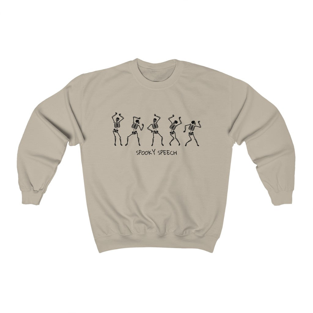 Spooky Speech Skeletons Crewneck Sweatshirt