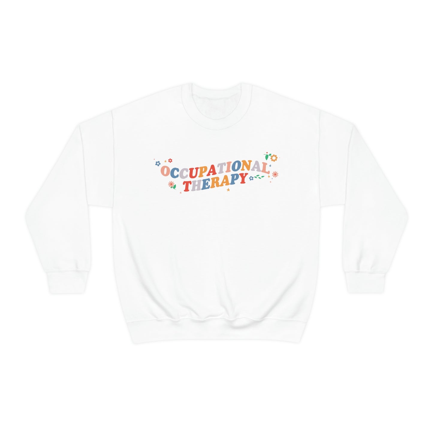 Occupational Therapy Flowers Crewneck Sweatshirt