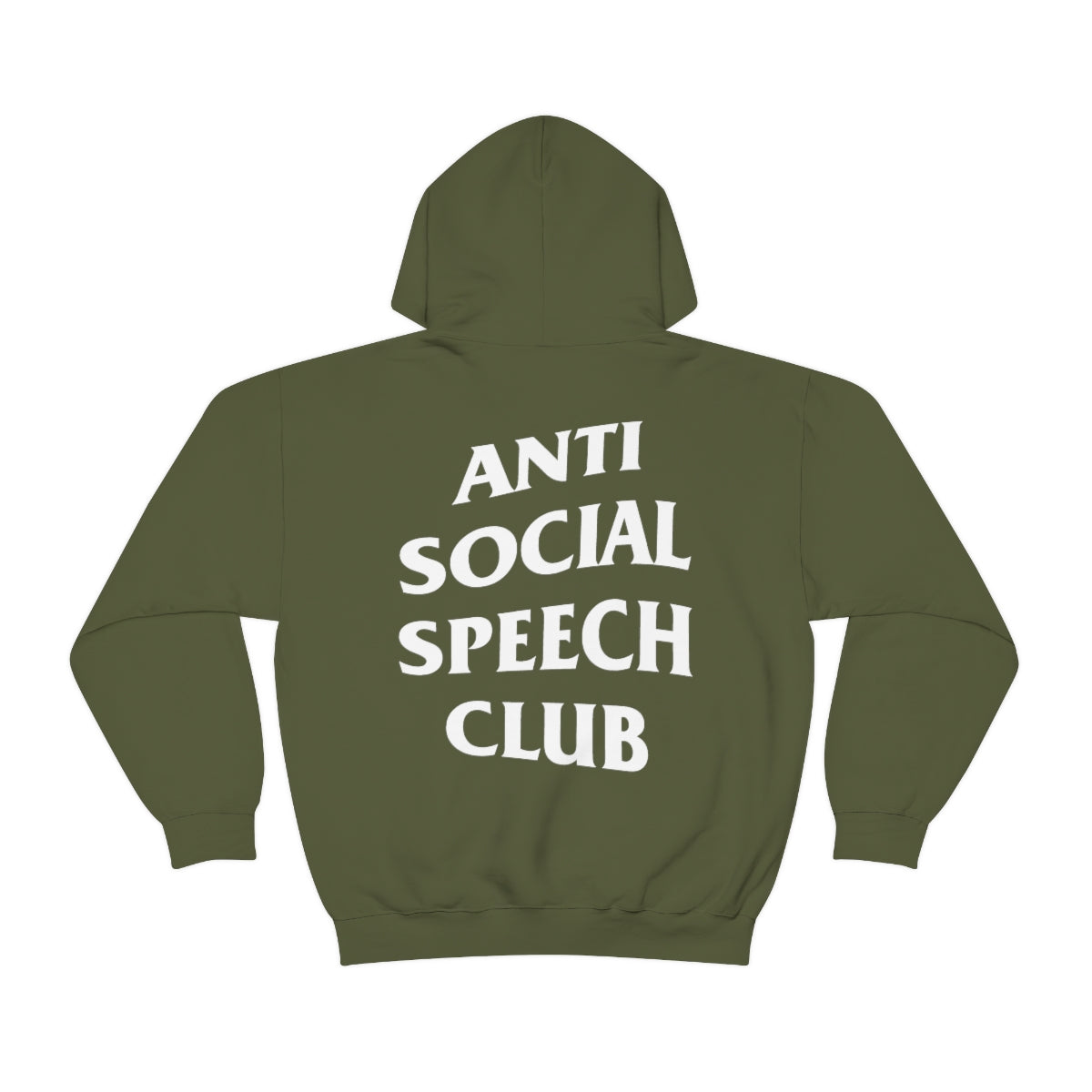 Antisocial Speech Club Hoodie | Front and Back Print
