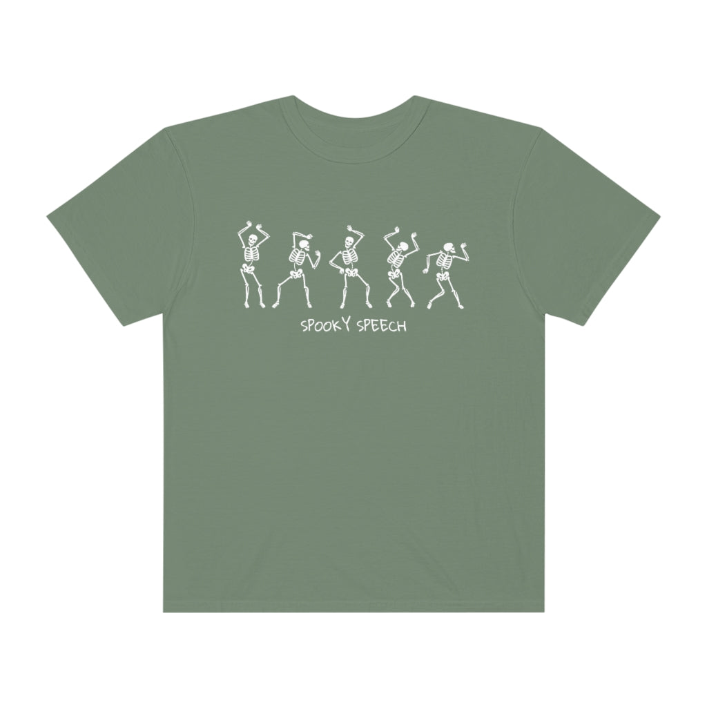 Spooky Speech Skeletons Comfort Colors T-Shirt