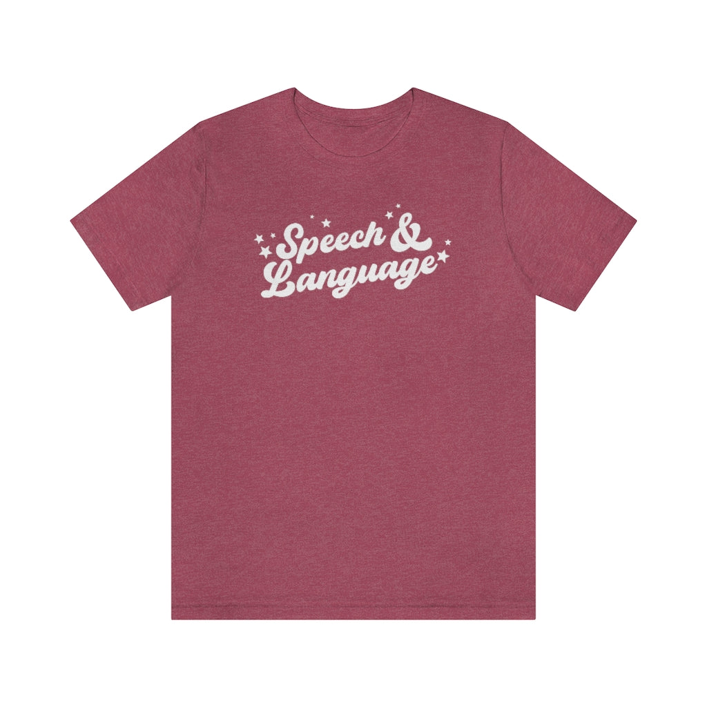 Speech Stars Heather Jersey T-Shirt