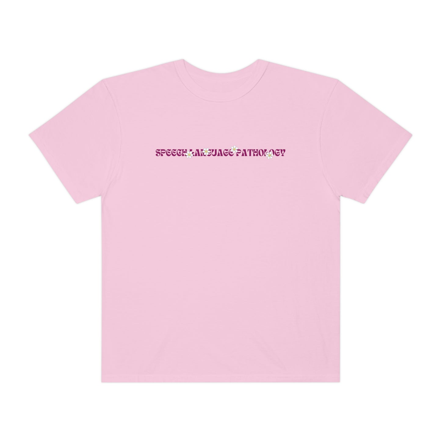 Speech Retro Daisy Comfort Colors T-Shirt | Front and Back Print