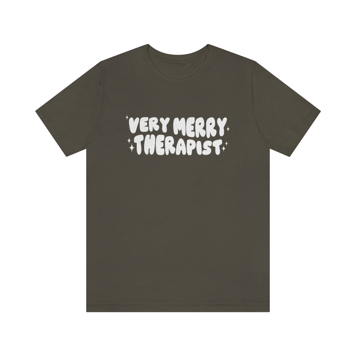 Very Merry Therapist Jersey T-Shirt