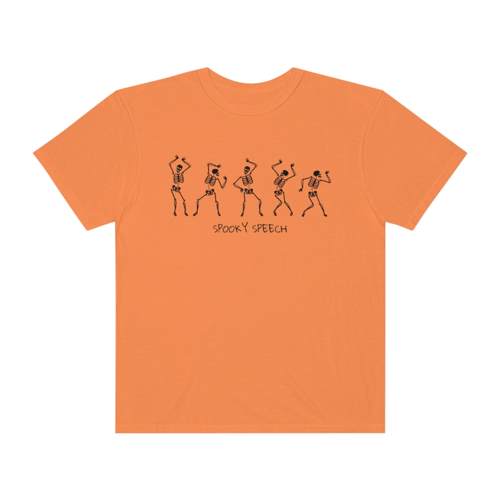 Spooky Speech Skeletons Comfort Colors T-Shirt