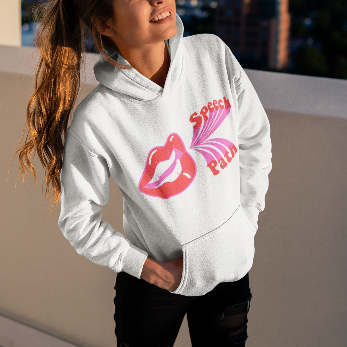 Speech Path Mouth Hoodie