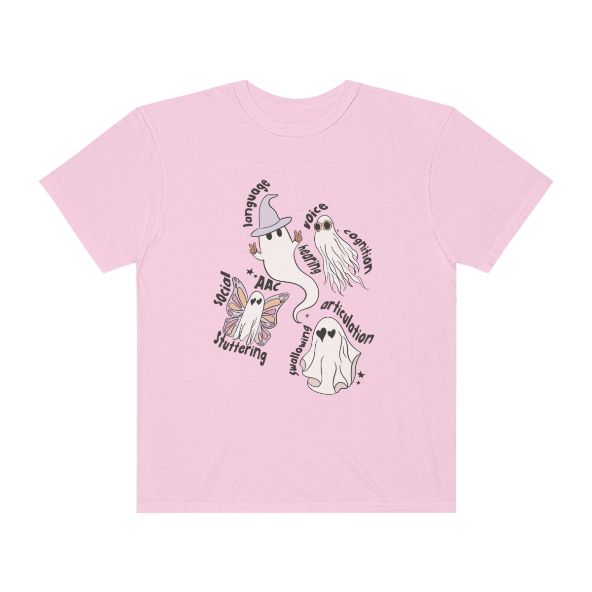 Ghost Friends Speech Scope Comfort Colors T-Shirt