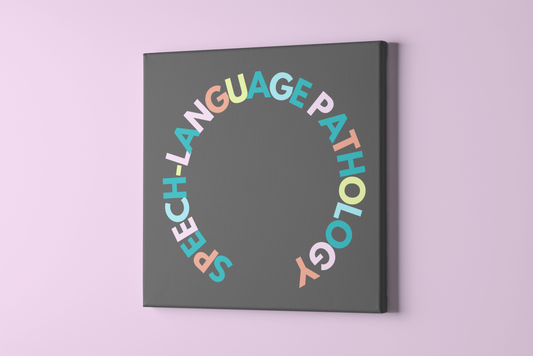 Speech Multicolored Circle Digital Print