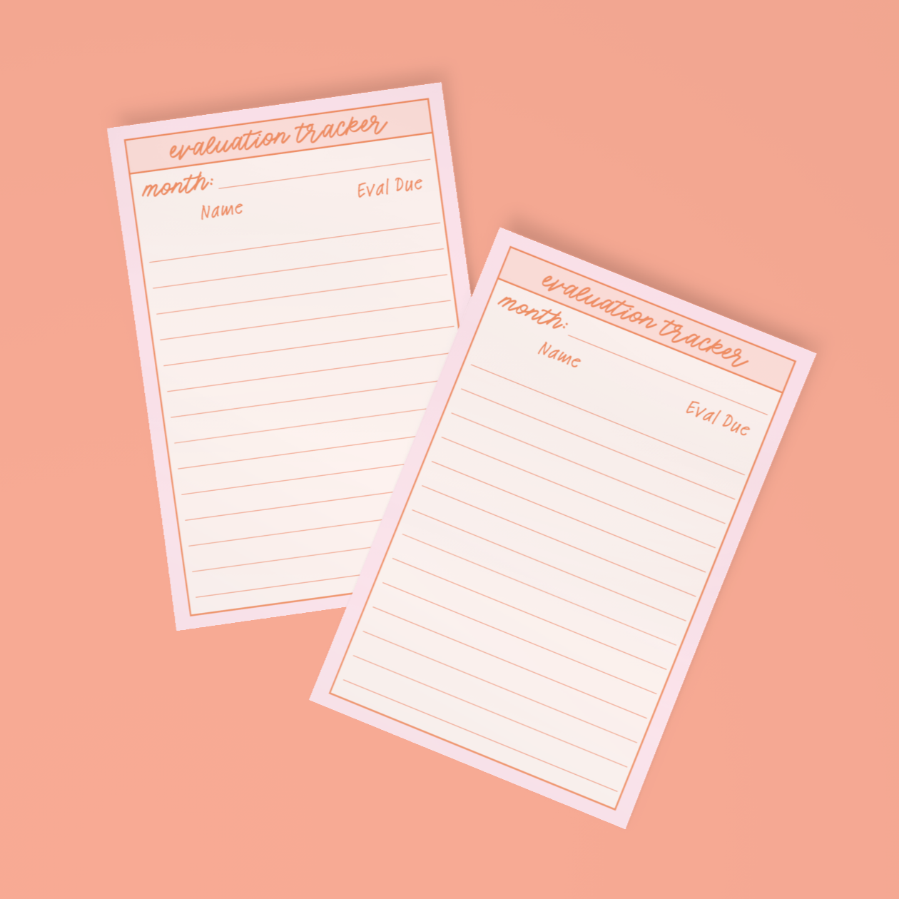 Evaluation Tracker Post-it® Note Pad 4 x 6