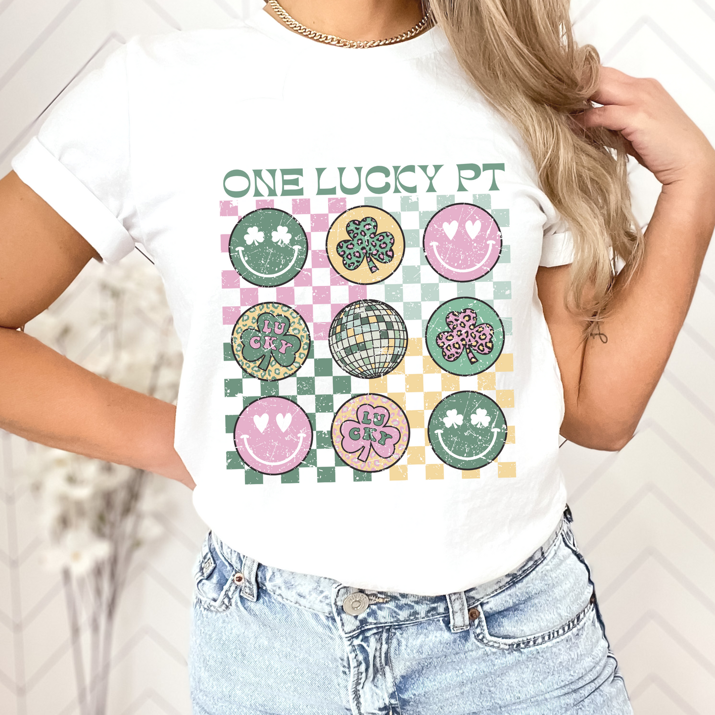 One Lucky PT Distressed Jersey T-Shirt