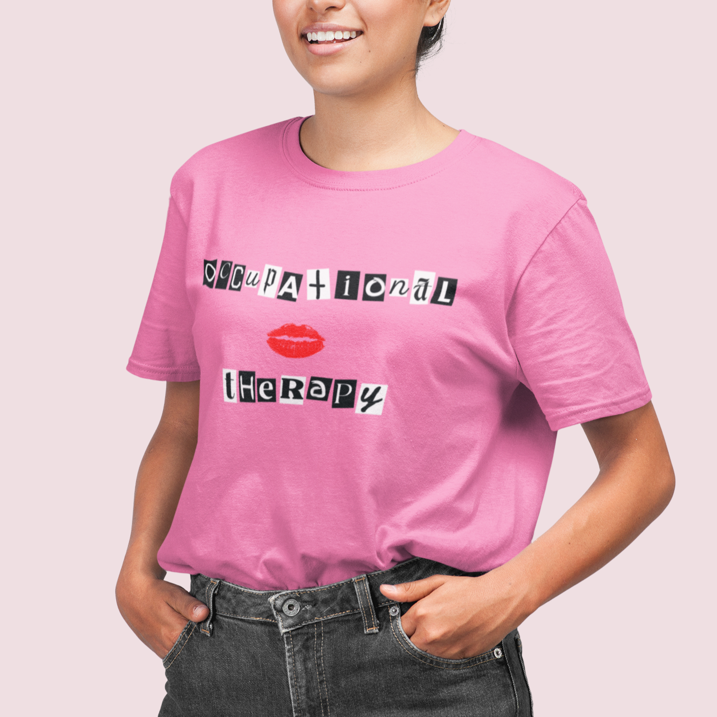 Pink Occupational Therapy Jersey T-Shirt