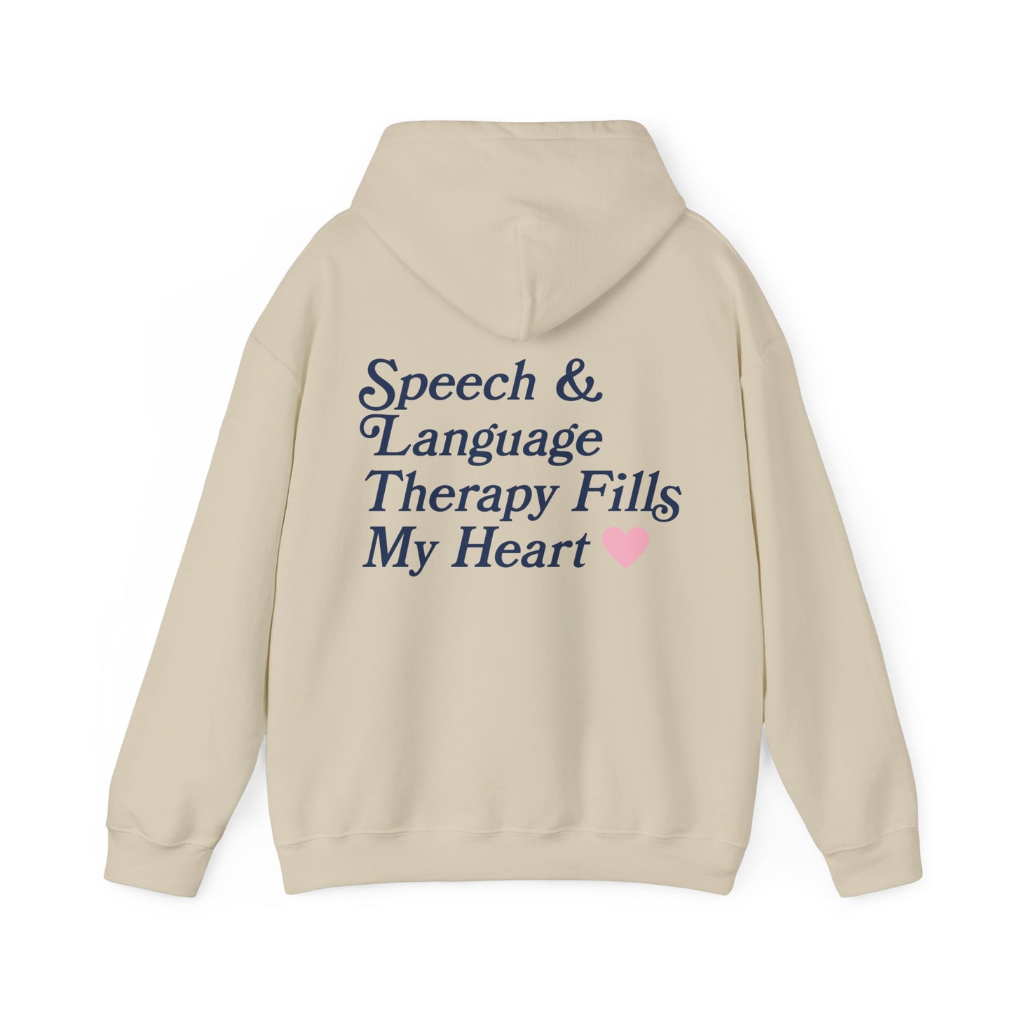 Speech Fills My Heart Hoodie | Front and Back Print