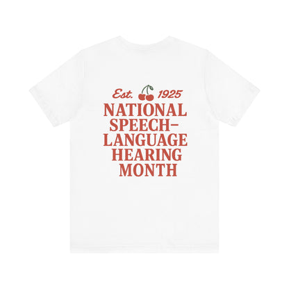 NSLHM Cherries Jersey T-Shirt | Front and Back Print