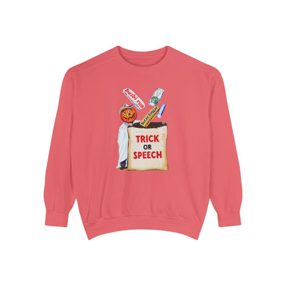 Trick or Speech Comfort Colors Sweatshirt