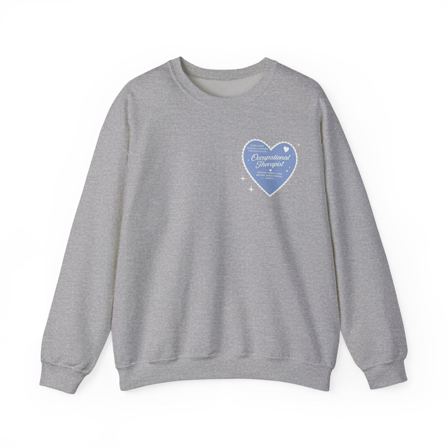 OT Heart Patch Sweatshirt | Front and Back Print