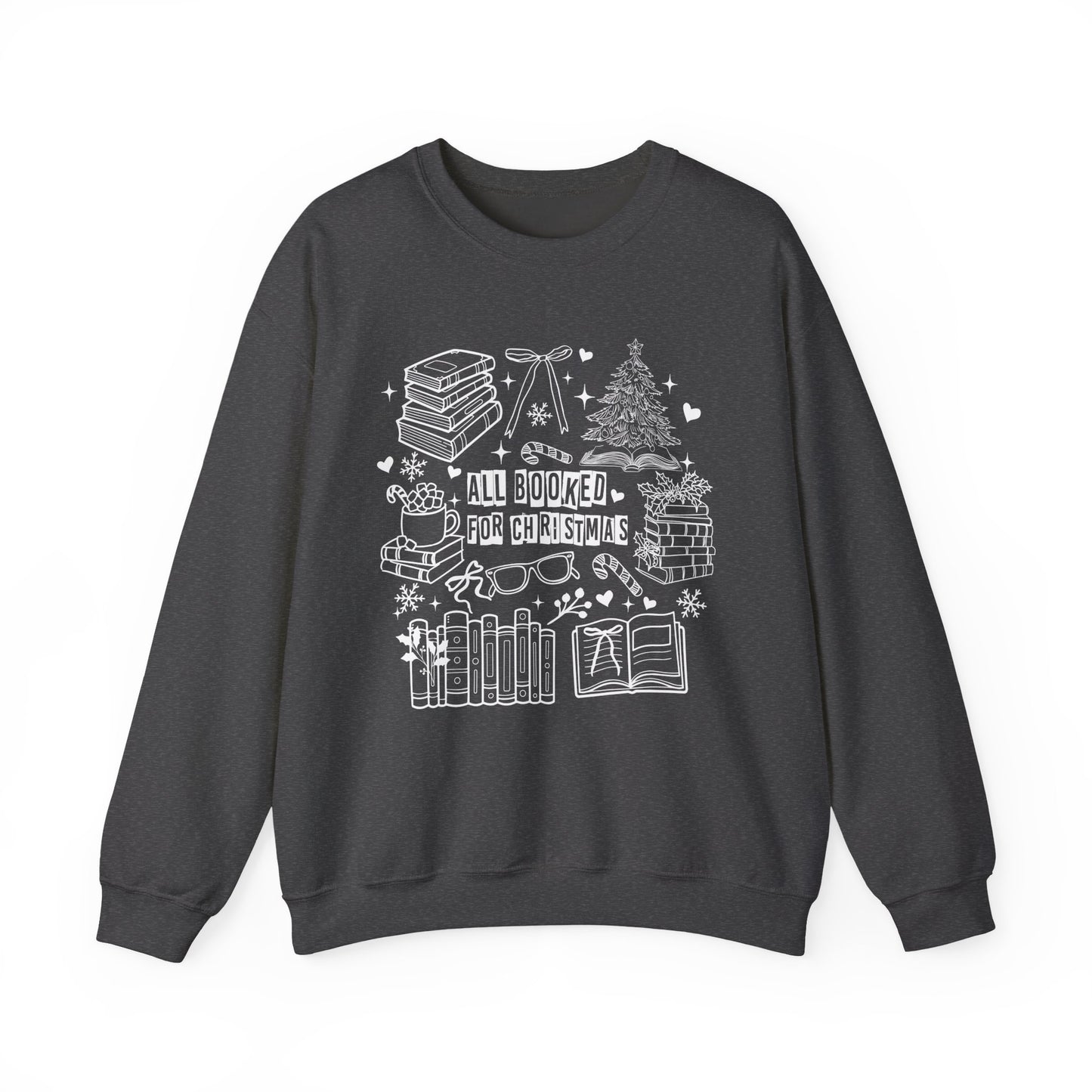 All Booked for Christmas Crewneck Sweatshirt