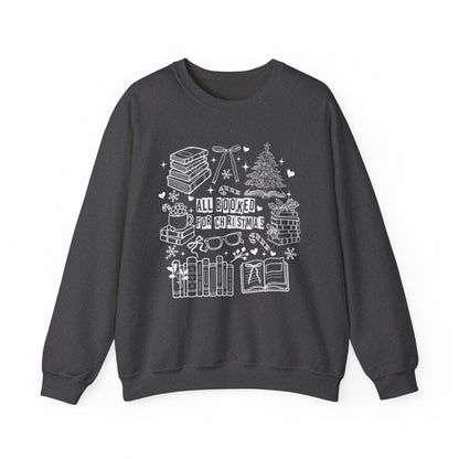 All Booked for Christmas Crewneck Sweatshirt