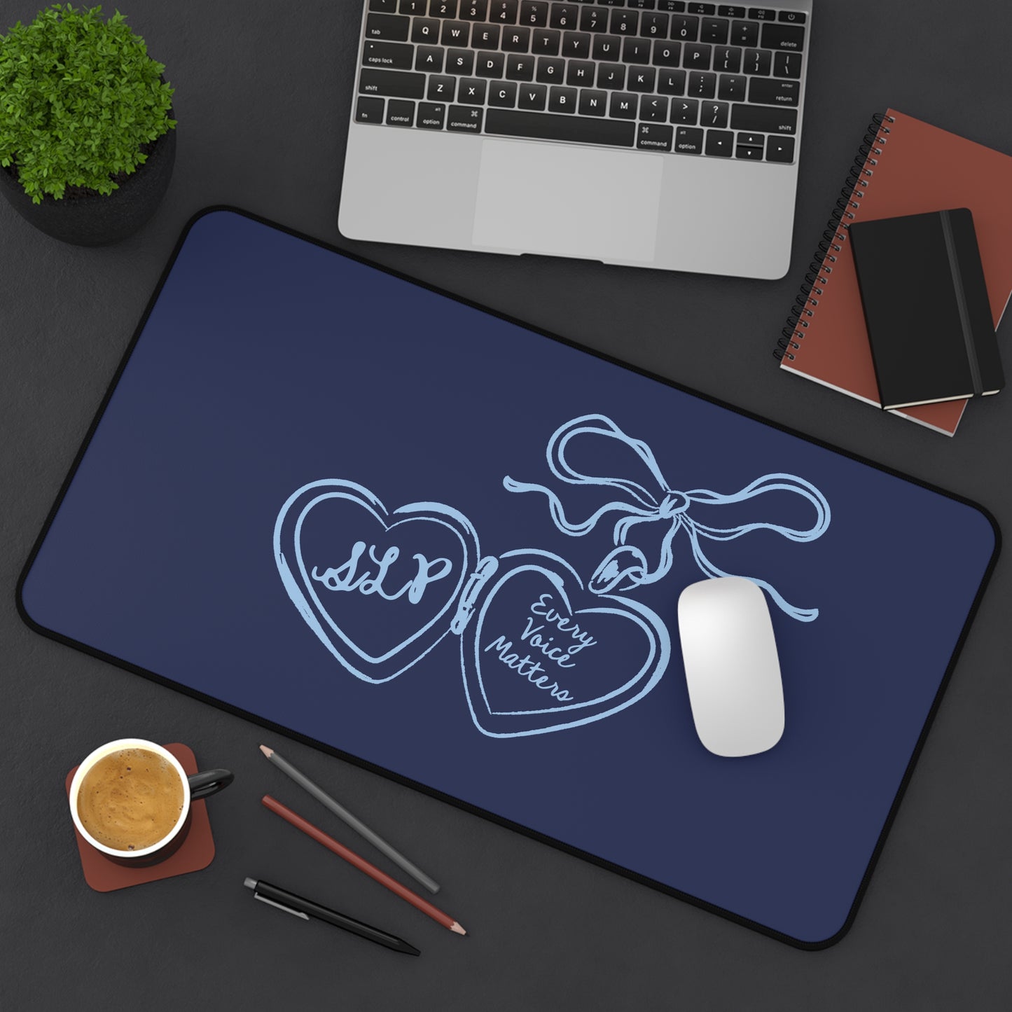 SLP Heart Locket Desk Mat