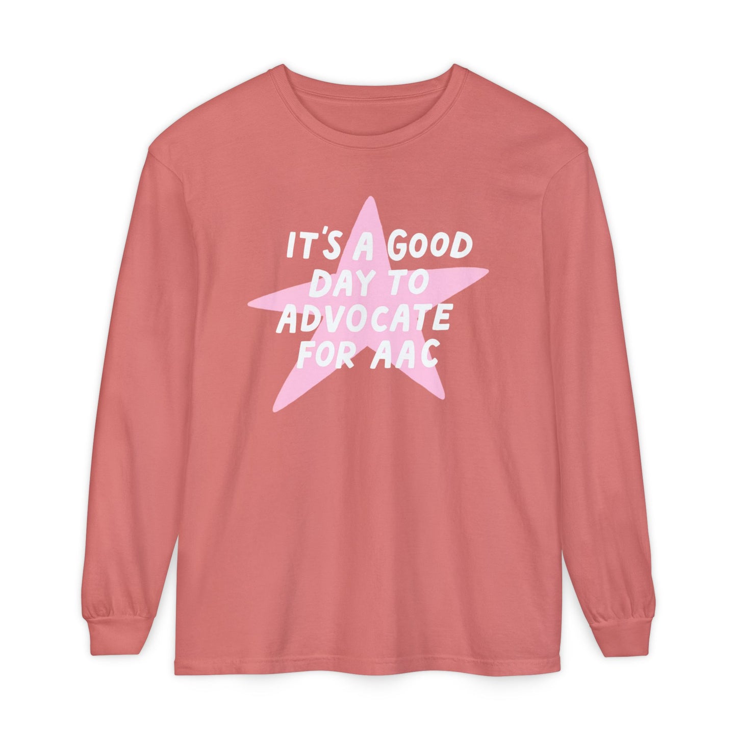Advocate for AAC Star Long Sleeve Comfort Colors T-Shirt