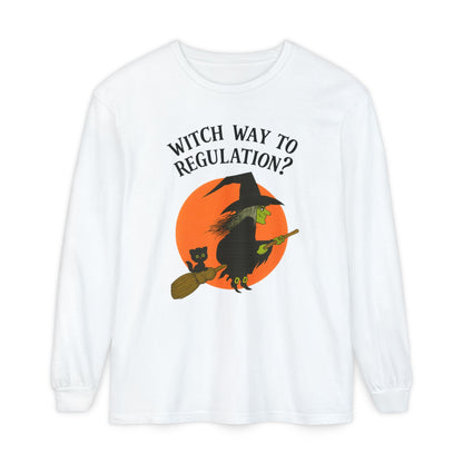 Witch Way to Regulation Long Sleeve Comfort Colors T-Shirt