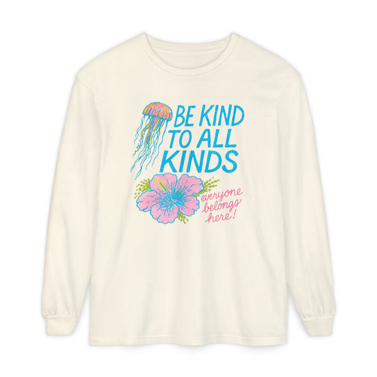 Tropical Be Kind Long Sleeve Comfort Colors T-Shirt