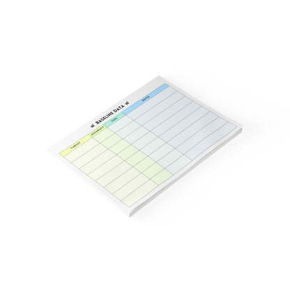 Baseline Data Post-it® Note Pad | Green & Blue