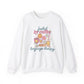 Fueled By Coffee and Language Therapy Crewneck Sweatshirt
