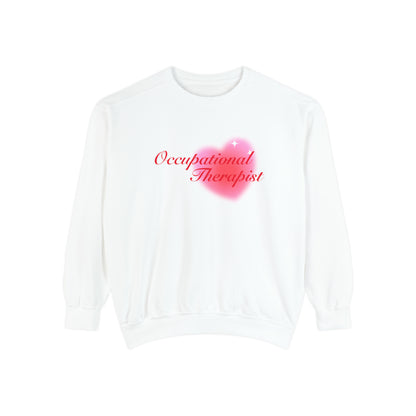Occupational Therapist Heart Comfort Colors Sweatshirt