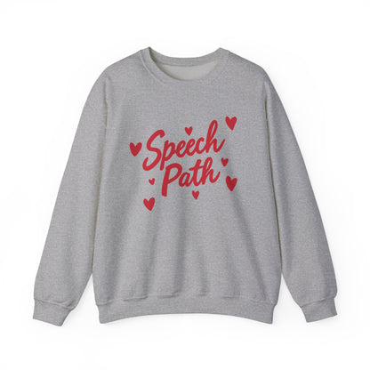 Speech Path Hearts Crewneck Sweatshirt