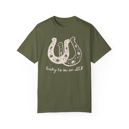 Lucky SLP Horseshoe Comfort Colors T-Shirt