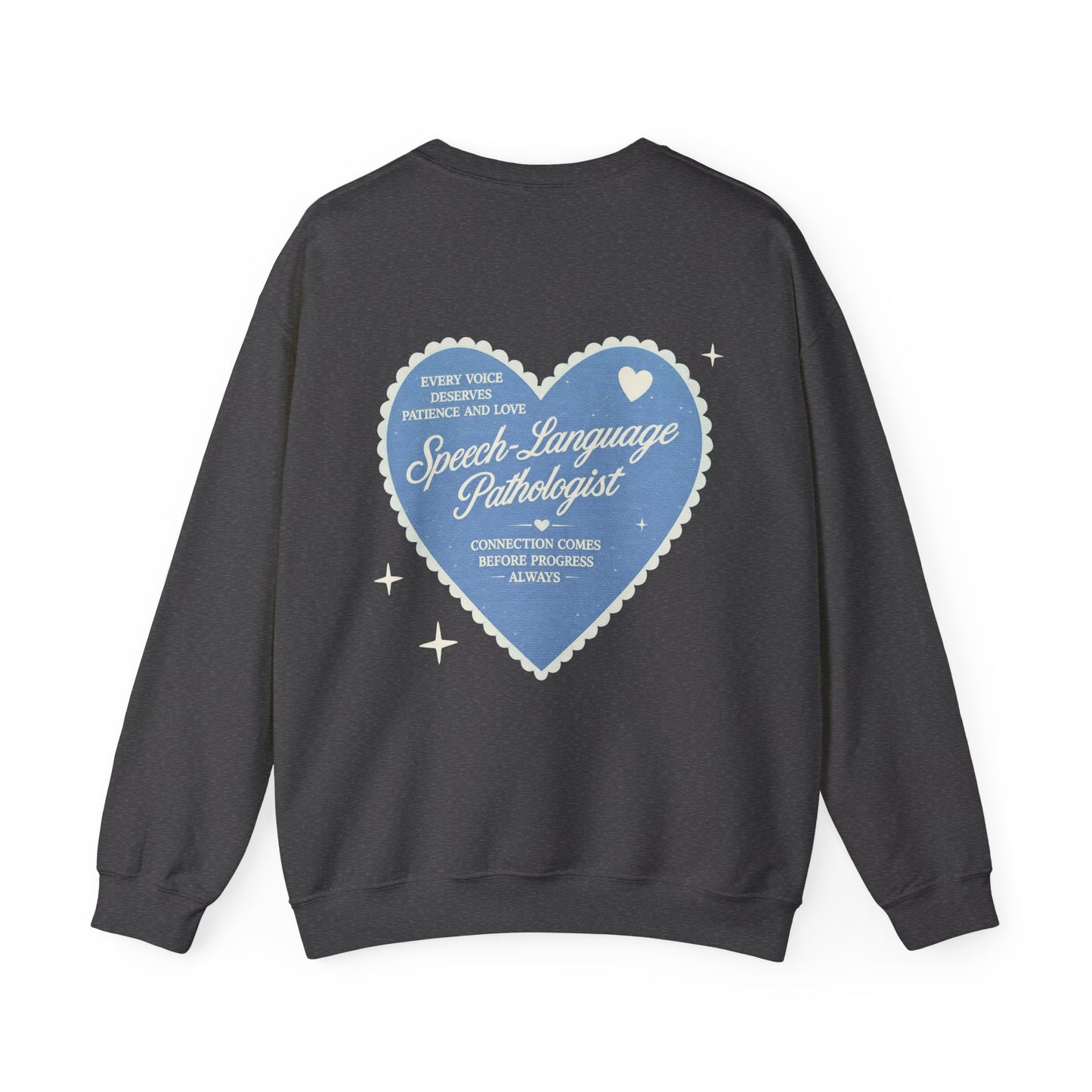 SLP Heart Patch Sweatshirt | Front and Back Print