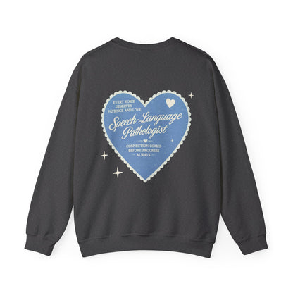 SLP Heart Patch Sweatshirt | Front and Back Print