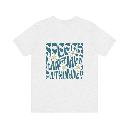 Groovy Daisy Speech Jersey T-Shirt | Front and Back Print