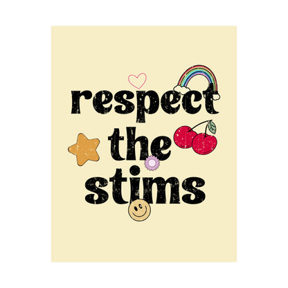 Respect The Stims Distressed Poster