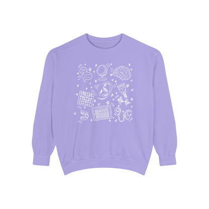 Speech & Hearing Doodles Comfort Colors Sweatshirt