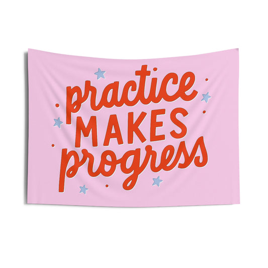 Practice Makes Progress Tapestry